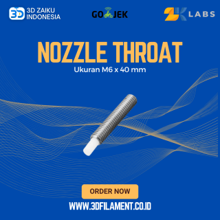 Reprap 3D Printer MK8 M6 x 40 mm Nozzle Throat Heatbreak